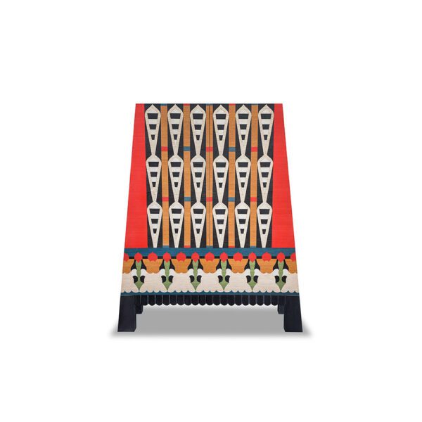 IPET Cabinet: Temple-Inspired Marvel in Multicolor Marble - Ancient Egypt's Glory for Contemporary Spaces